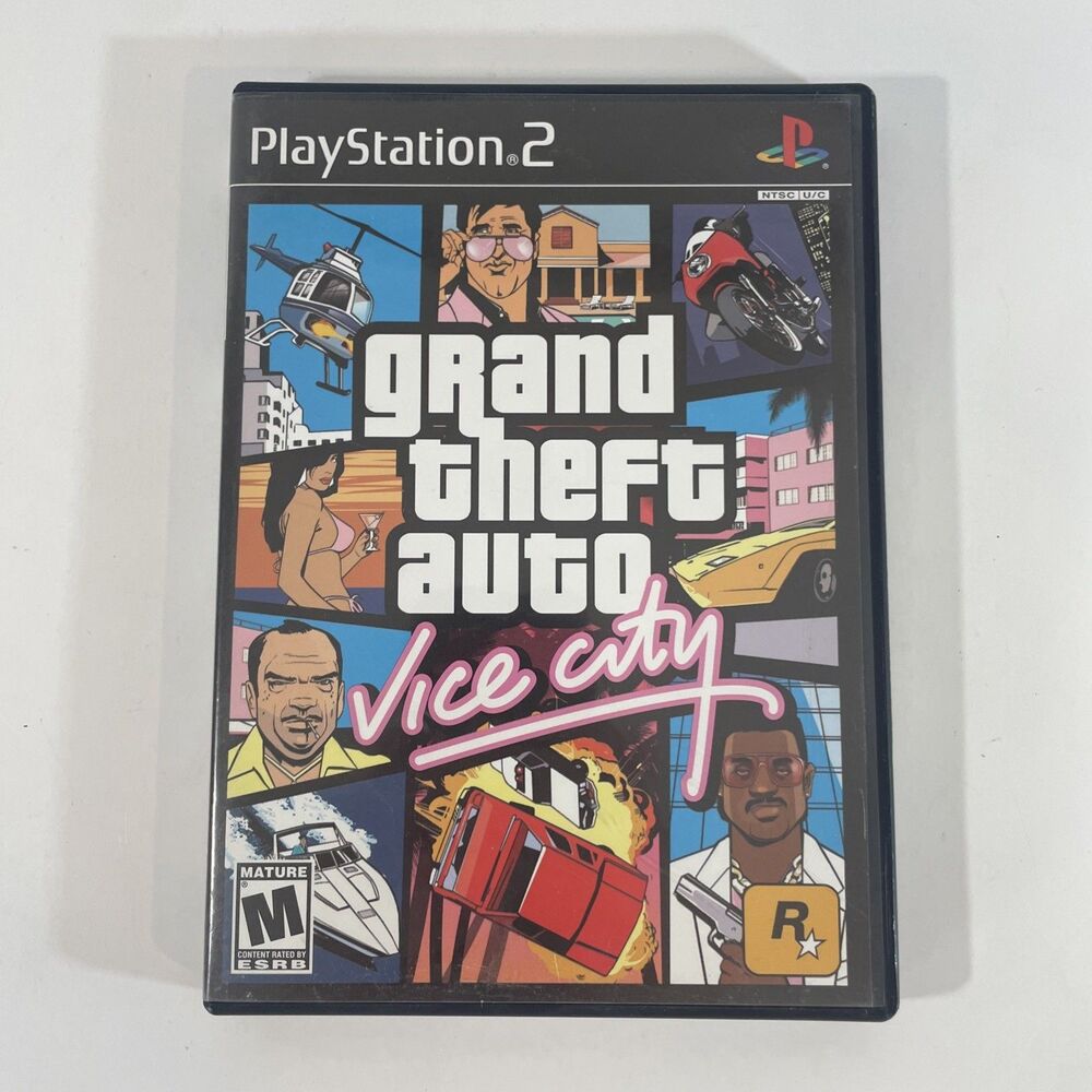 Grand Theft Auto: Vice City (Sony PlayStation 2, 2002) Complete Tested CIB Map